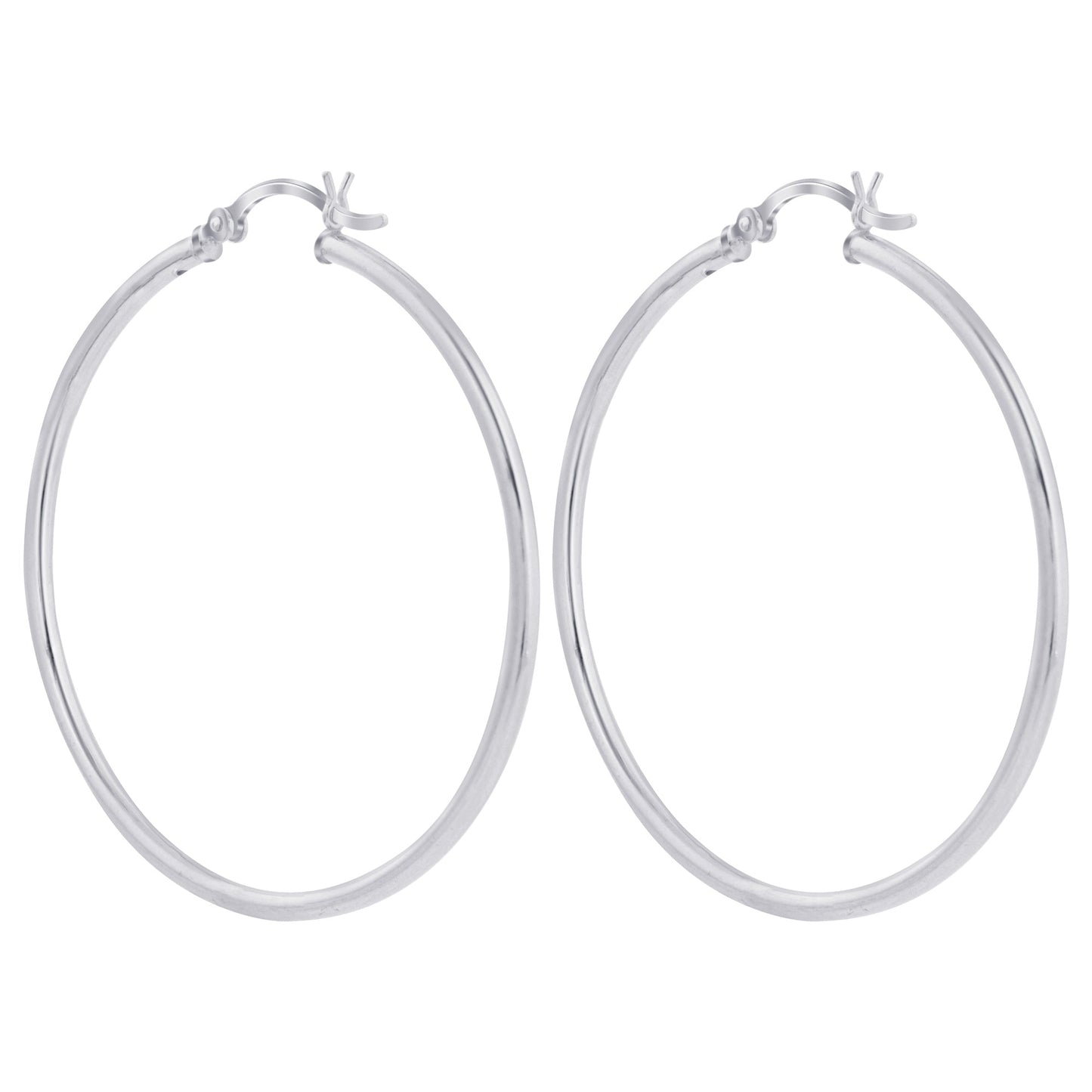.925 Sterling Silver 2mm 3mm Tube Hoop Earrings