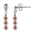 .925 Sterling Silver 4mm Imitation Austrian Pearl Earrings