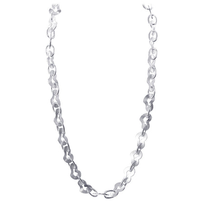 925 Sterling Silver Cute Little Open Love Hearts Necklace - Gem Avenue