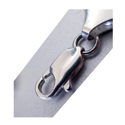 Italian 925 Sterling Silver 3mm Solid Wide Anchor Link Chain Necklace