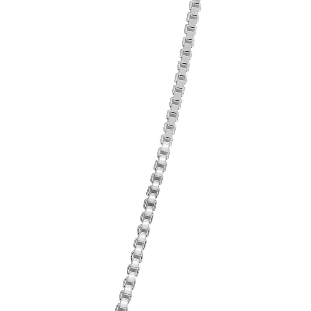 925 Sterling Silver Adjustable Box Chain Necklace - Gem Avenue