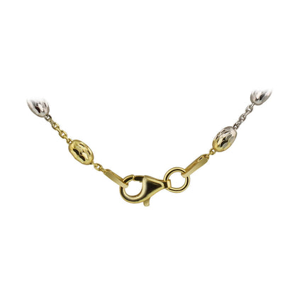 Tri Color Italian 925 Sterling Silver Chain Necklace - Gem Avenue