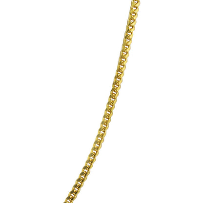 Gold Plated 925 Sterling Silver Vermeil Curb/Cuban Chain Necklace - Gem Avenue