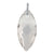 .925 Sterling Silver Pendant with Faceted Austrian Crystal