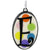 .925 Silver Bail Pendant with Oval Ceramic Hand Painted Alphabet Initial