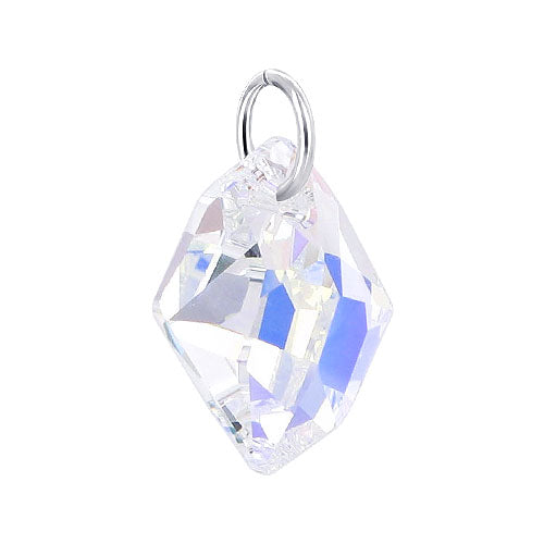 .925 Sterling Silver Pendant with Multifaceted Austrian Crystals
