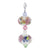 .925 Sterling Silver Pendant with Blown Glass and Austrian Crystal – 1.4 Inches Long