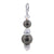 .925 Sterling Silver Simulated Pearl Pendant with Austrian Crystals