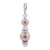 .925 Sterling Silver Simulated Pearl Pendant with Austrian Crystals