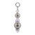 .925 Sterling Silver Simulated Pearl Pendant with Austrian Crystals