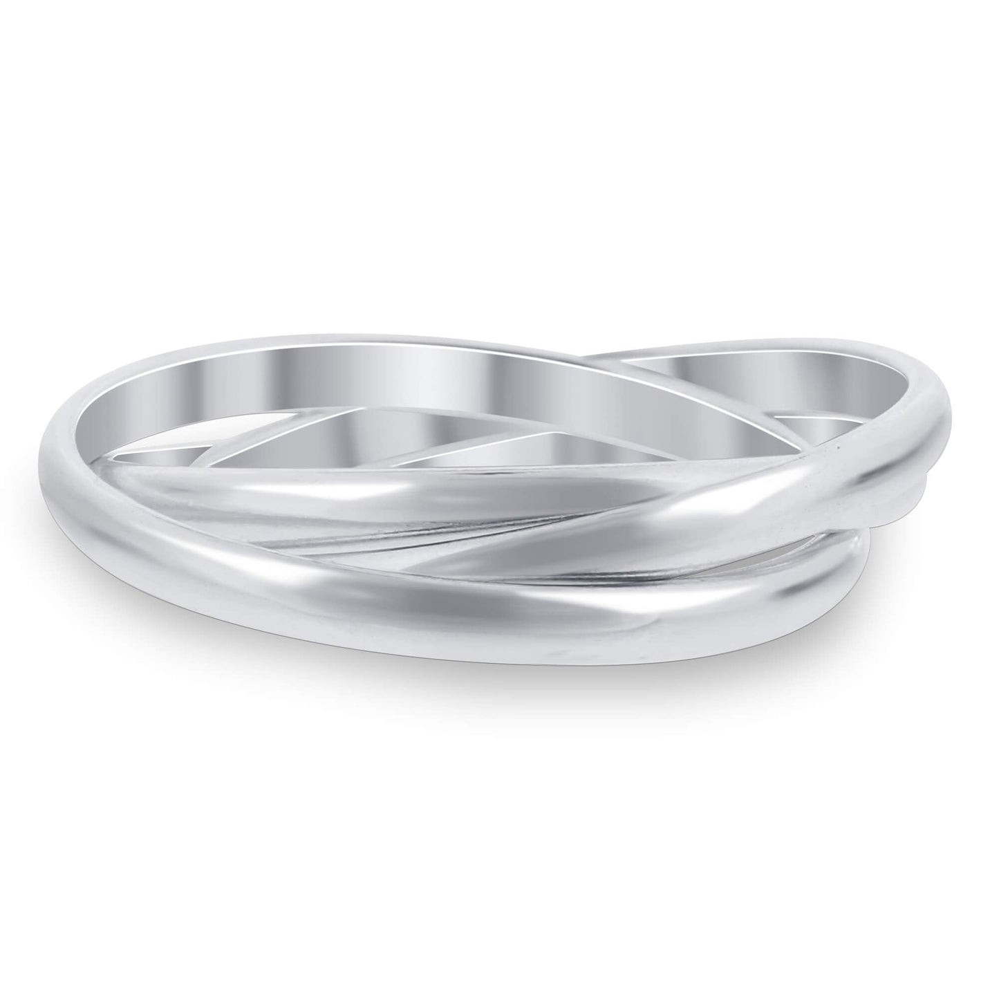 925 Sterling Silver Triple Band Women's Thumb Ring - Gem Avenue