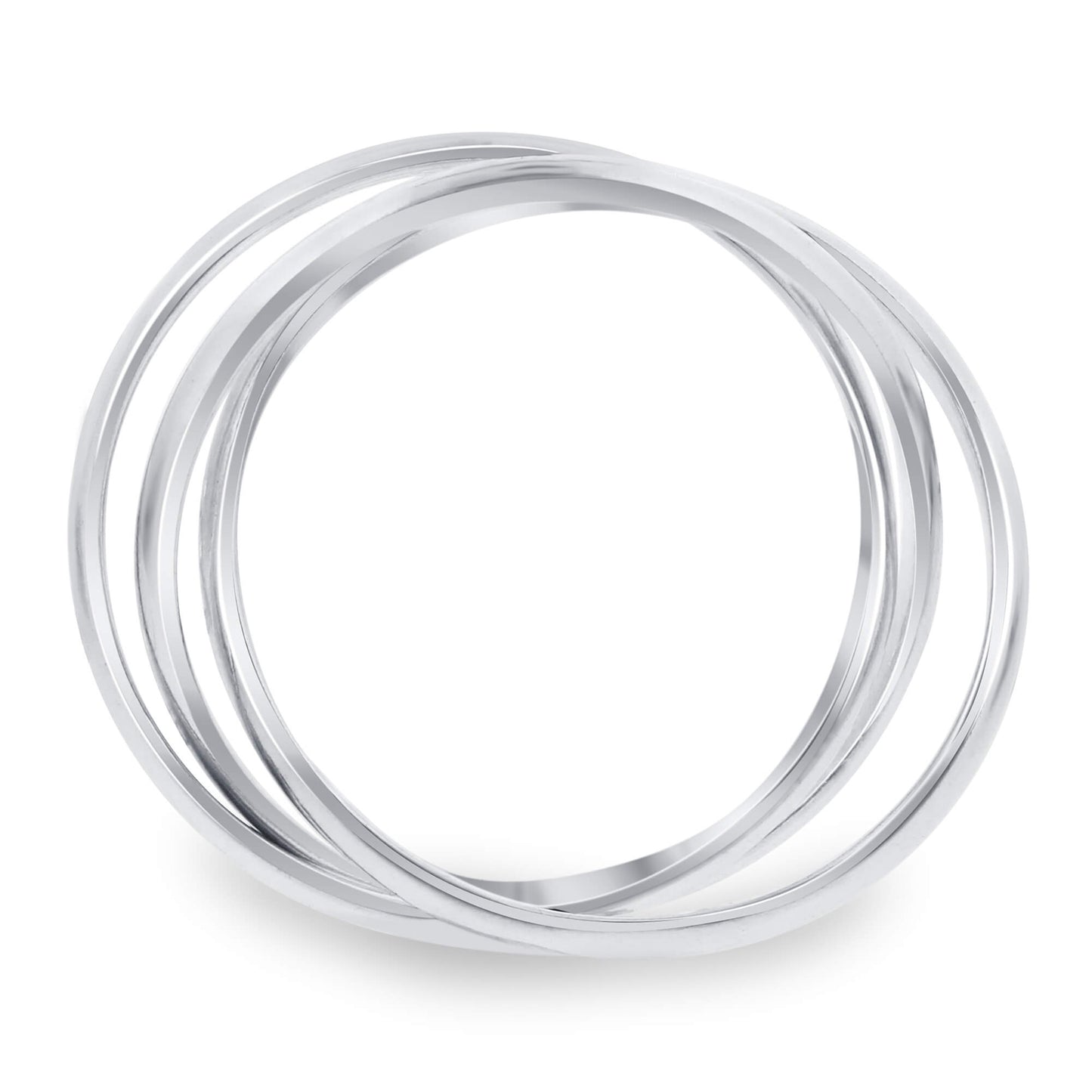 925 Sterling Silver Triple Band Women's Thumb Ring - Gem Avenue