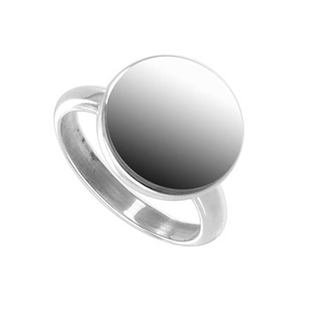925 Sterling Silver Round Engravable Ring - Gem Avenue