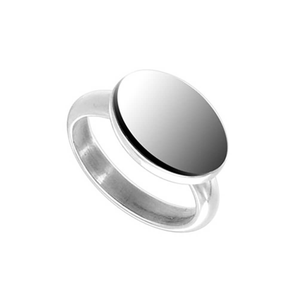 925 Sterling Silver Oval Engravable Ring - Gem Avenue