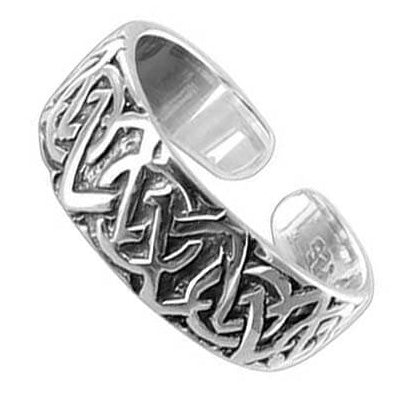 925 Sterling Silver Celtic knot Toe Ring - Gem Avenue