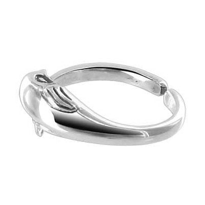 925 Sterling Silver Cute Dolphin Beach Toe Ring - Gem Avenue