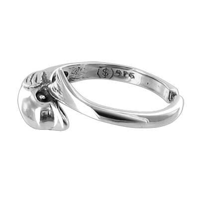 925 Sterling Silver Cute Dolphin Beach Toe Ring - Gem Avenue