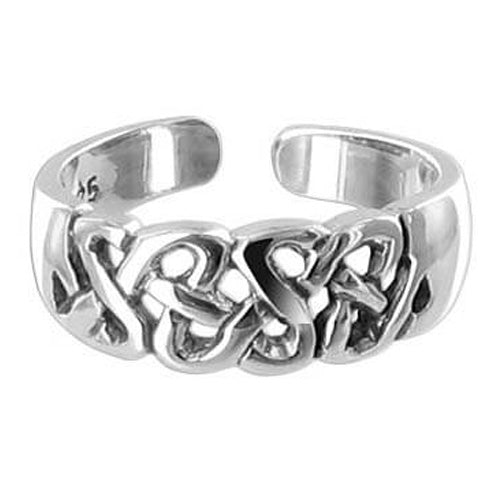 925 Sterling Silver Celtic Toe Ring - Gem Avenue