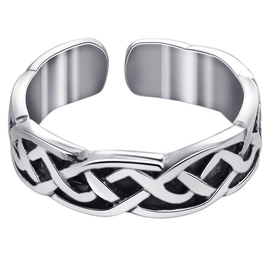 925 Sterling Silver Celtic Knot Toe Ring - Gem Avenue