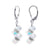 Cluster Style Clear Austrian Crystal Bicons 925 Silver Drop Earrings - Gem Avenue