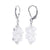 Clear Austrian Crystal Bicons 925 Sterling Silver Drop Earrings - Gem Avenue