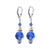 925 Sterling Silver Dangle Earrings with Austrian Crystal and Pearl