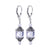 Austrian Crystal Bali Cap 925 Sterling Silver Drop Earrings #GEG201