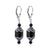 Austrian Crystal Bali Cap 925 Sterling Silver Drop Earrings #GEG201