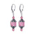 Austrian Crystal Bali Cap 925 Sterling Silver Drop Earrings #GEG201