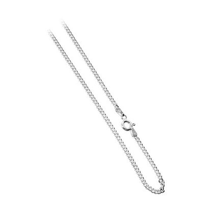 Italian 925 Sterling Silver Curb/Cuban Chain Necklace - Gem Avenue