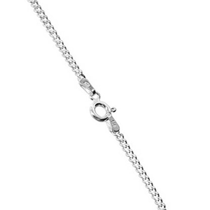 Italian 925 Sterling Silver Curb/Cuban Chain Necklace - Gem Avenue