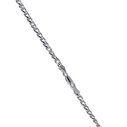 Italian 925 Sterling Silver Curb/Cuban Chain Necklace - Gem Avenue