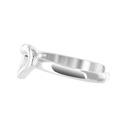 925 Sterling Silver Open Heart Toe Ring - Gem Avenue