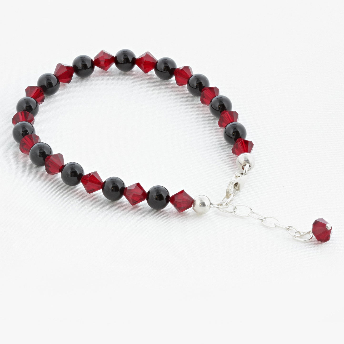 Gemstone Beads & Austrian Crystals Bracelet - Gem Avenue