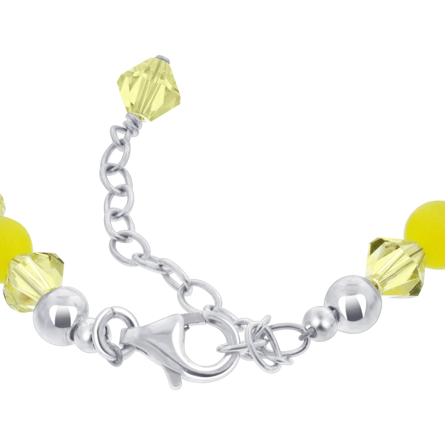 Gemstone Beads & Austrian Crystals Bracelet - Gem Avenue