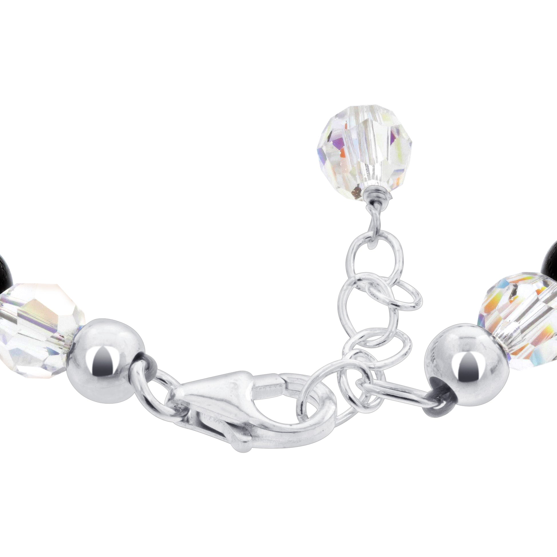 Gemstone Beads & Austrian Crystals Bracelet - Gem Avenue