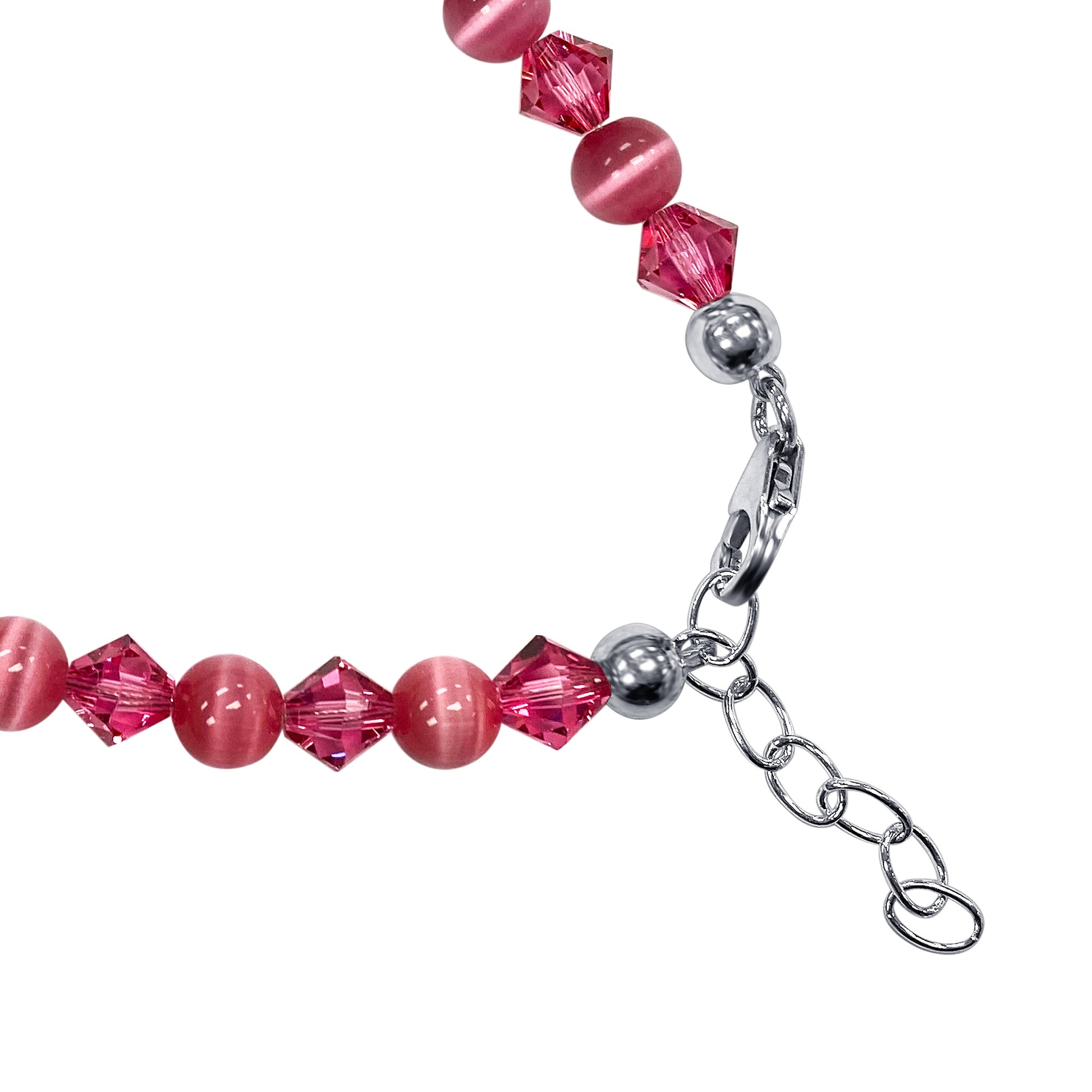 Gemstone Beads & Austrian Crystals Bracelet - Gem Avenue