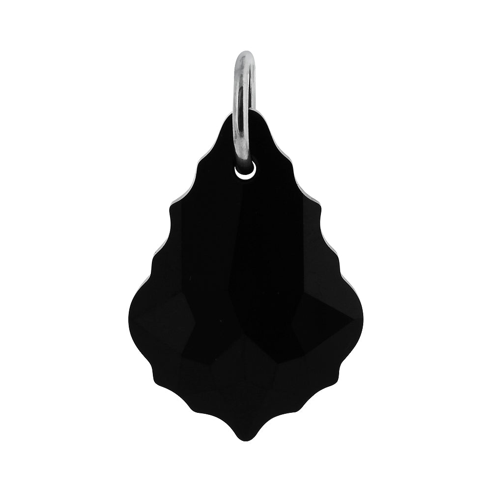925 Sterling Silver Crystal Pendant Baroque Shaped Austrian Crystals for Everyday Elegance