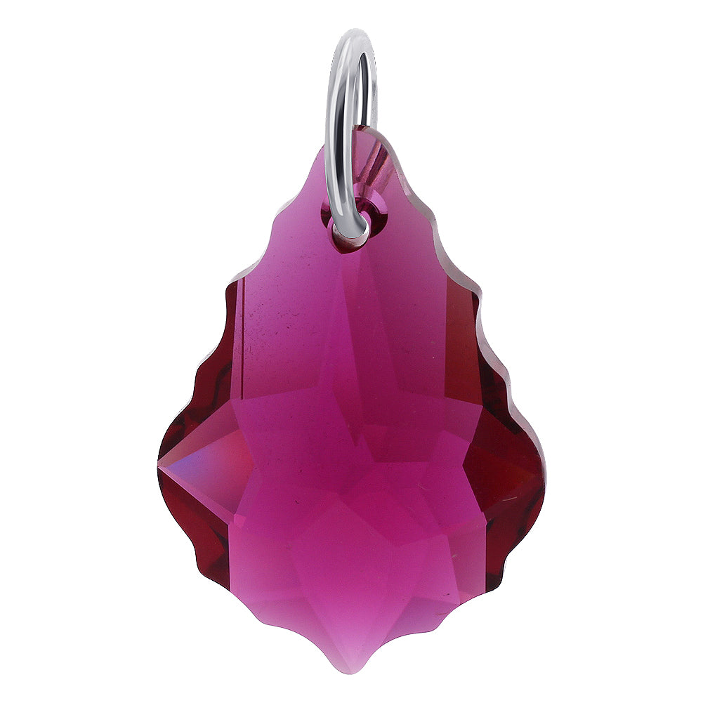 925 Sterling Silver Crystal Pendant Baroque Shaped Austrian Crystals for Everyday Elegance