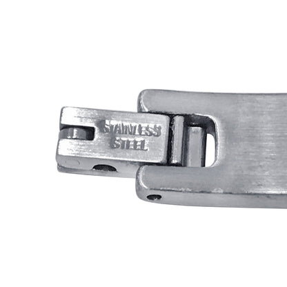 Men's Stainless Steel Two Tone Wide Link Chain Bracelet - Gem Avenue