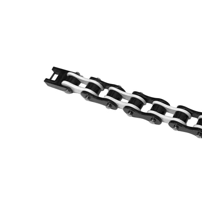 Men's Stainless Steel Black and White Link Chain Bracelet - Gem Avenue
