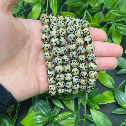 Jasper Gemstone Bead Stretch Unisex Bracelet - Gem Avenue