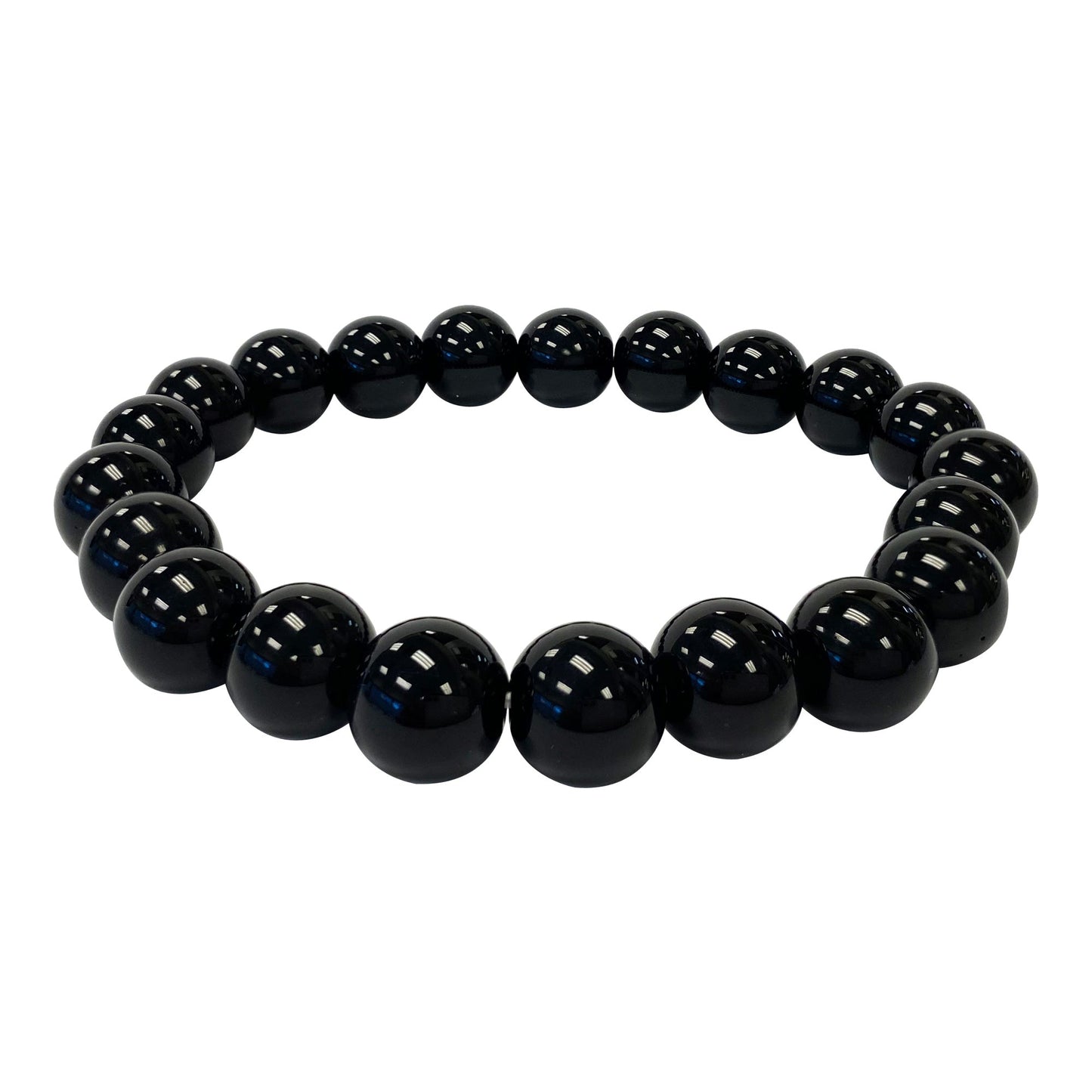 Black Onyx Unisex Stretch Bracelet - Gem Avenue