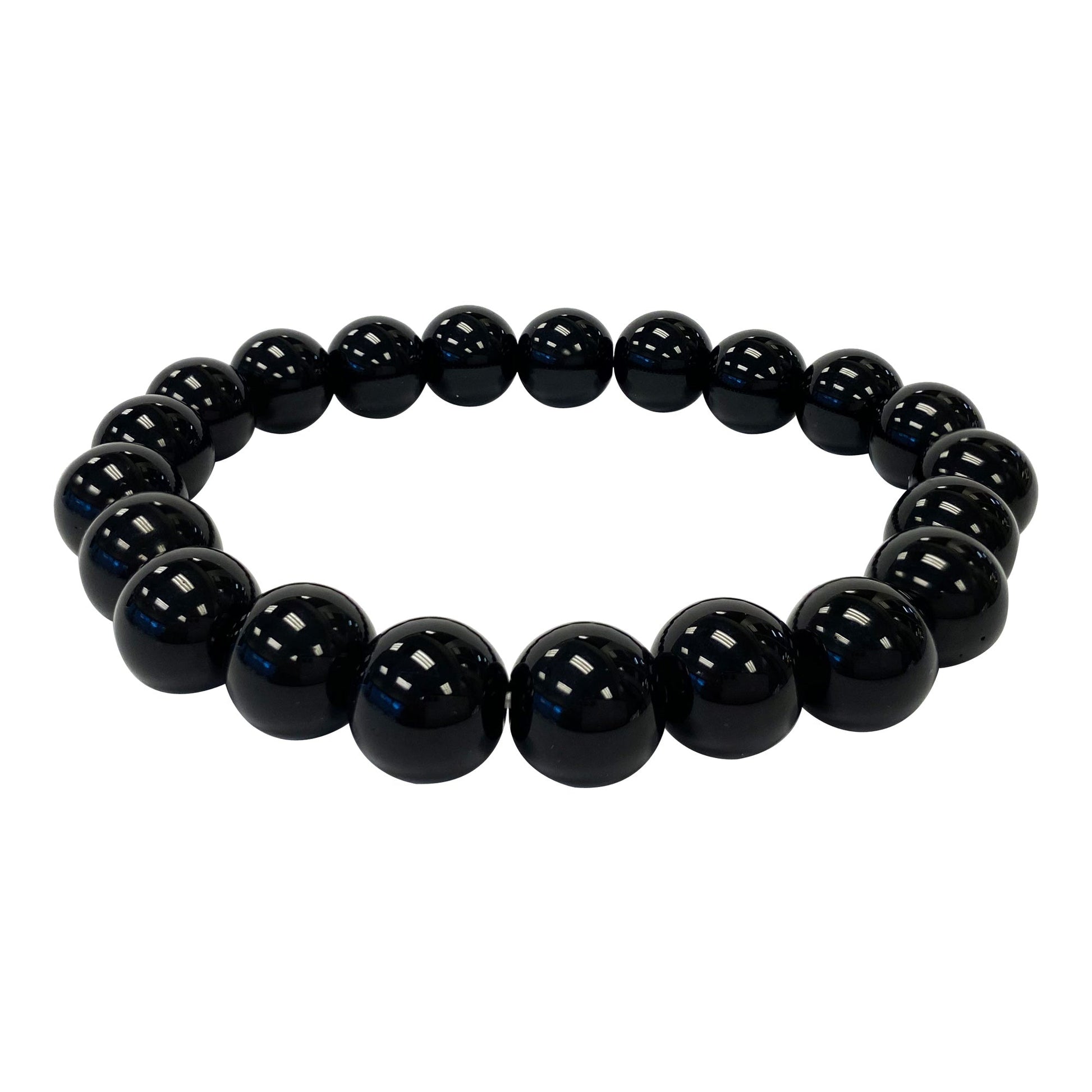 Black Onyx Unisex Stretch Bracelet - Gem Avenue