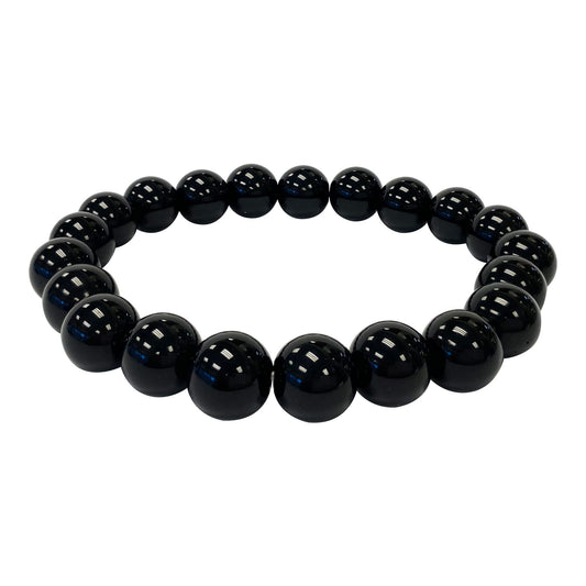 Black Onyx Unisex Stretch Bracelet - Gem Avenue
