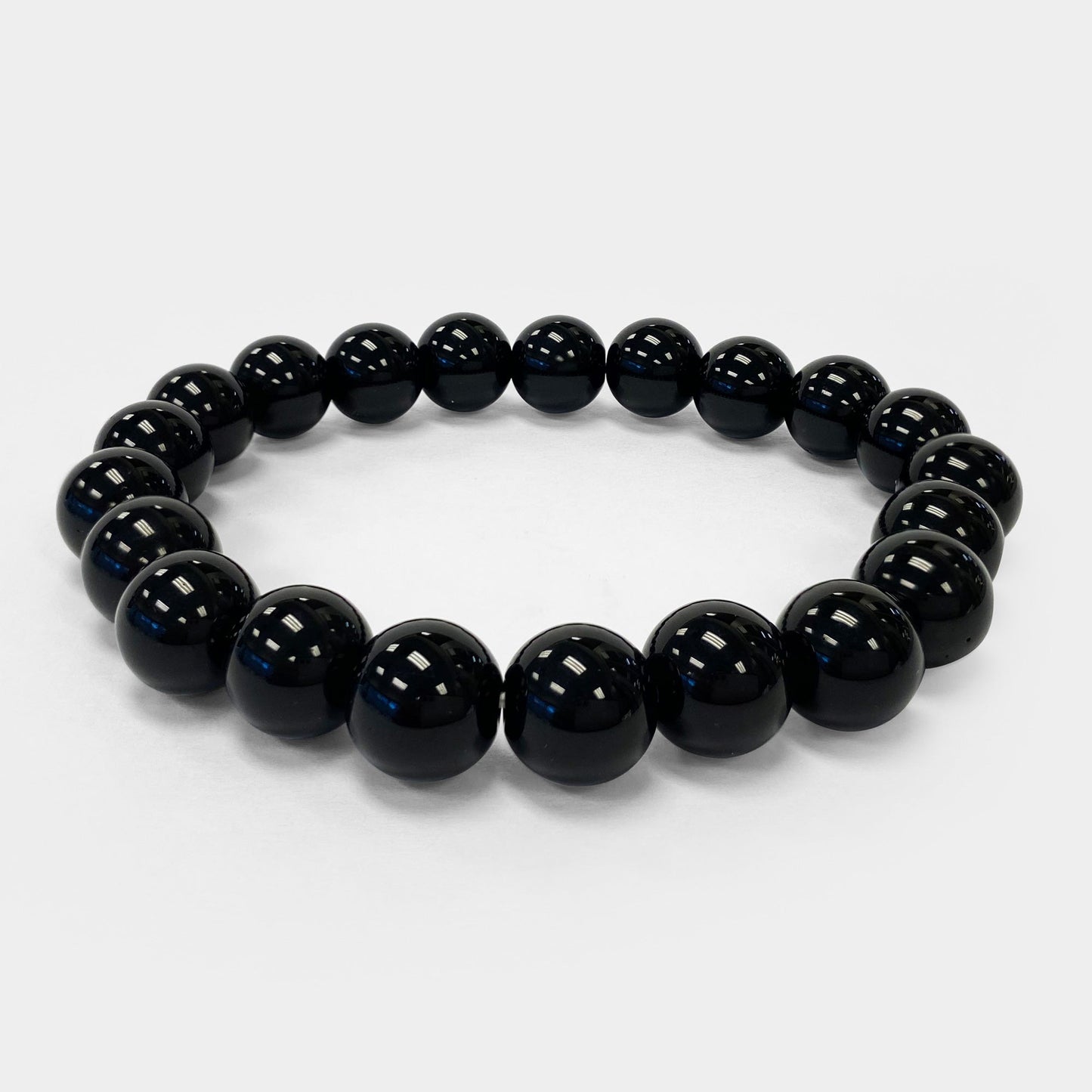 Black Onyx Unisex Stretch Bracelet - Gem Avenue