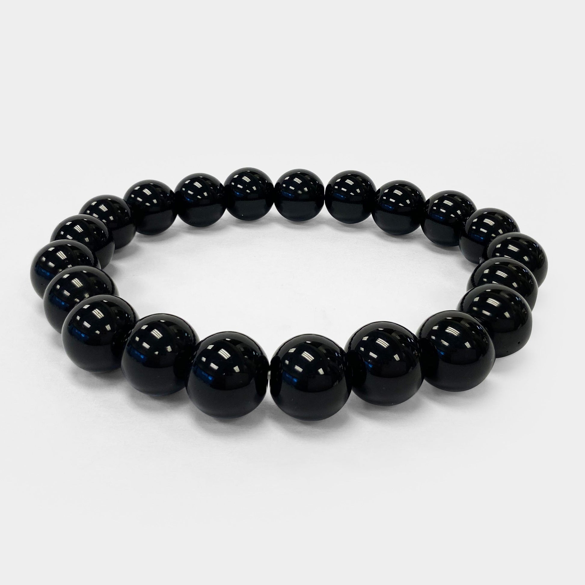 Black Onyx Unisex Stretch Bracelet - Gem Avenue