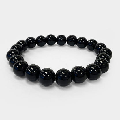 Black Onyx Unisex Stretch Bracelet - Gem Avenue