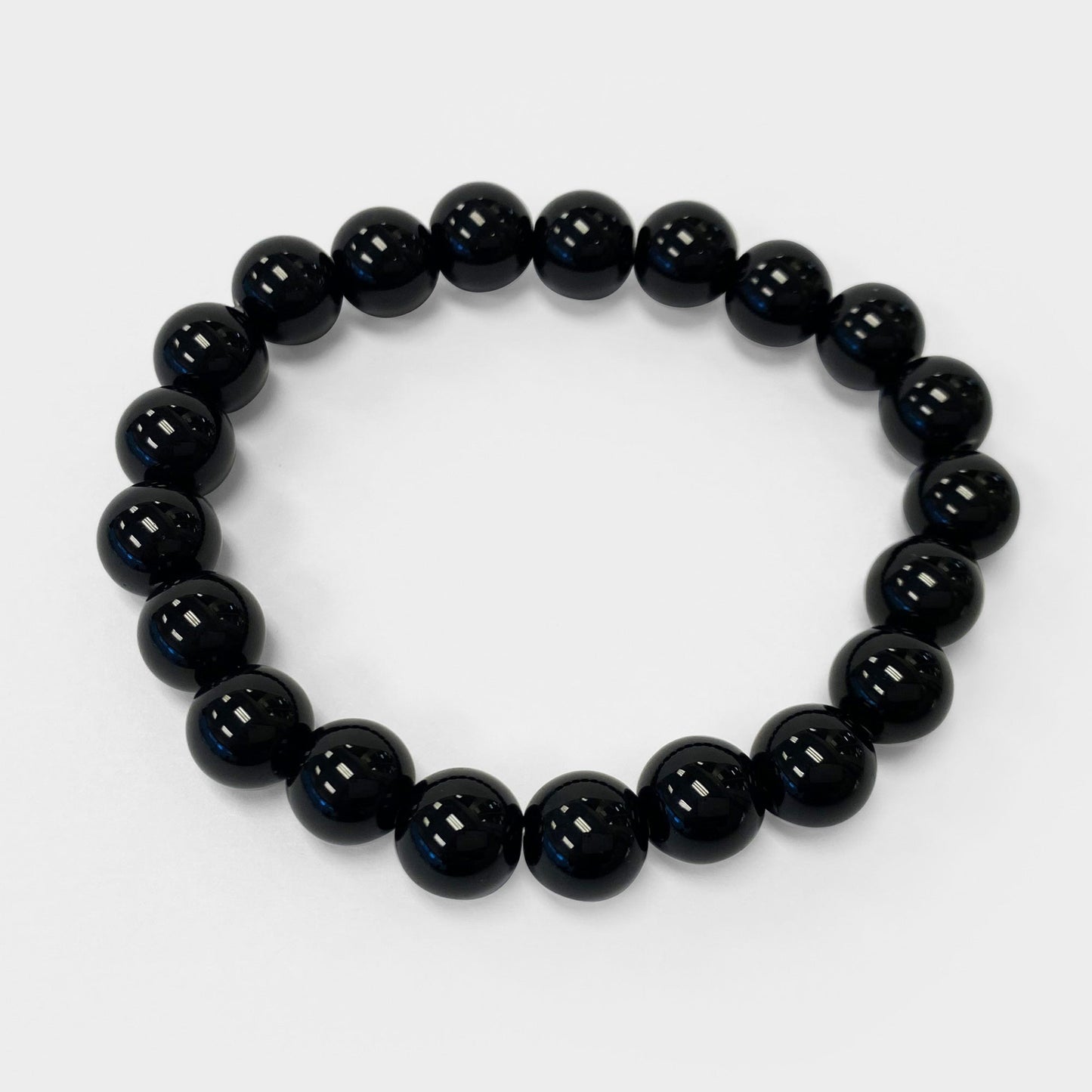 Black Onyx Unisex Stretch Bracelet - Gem Avenue