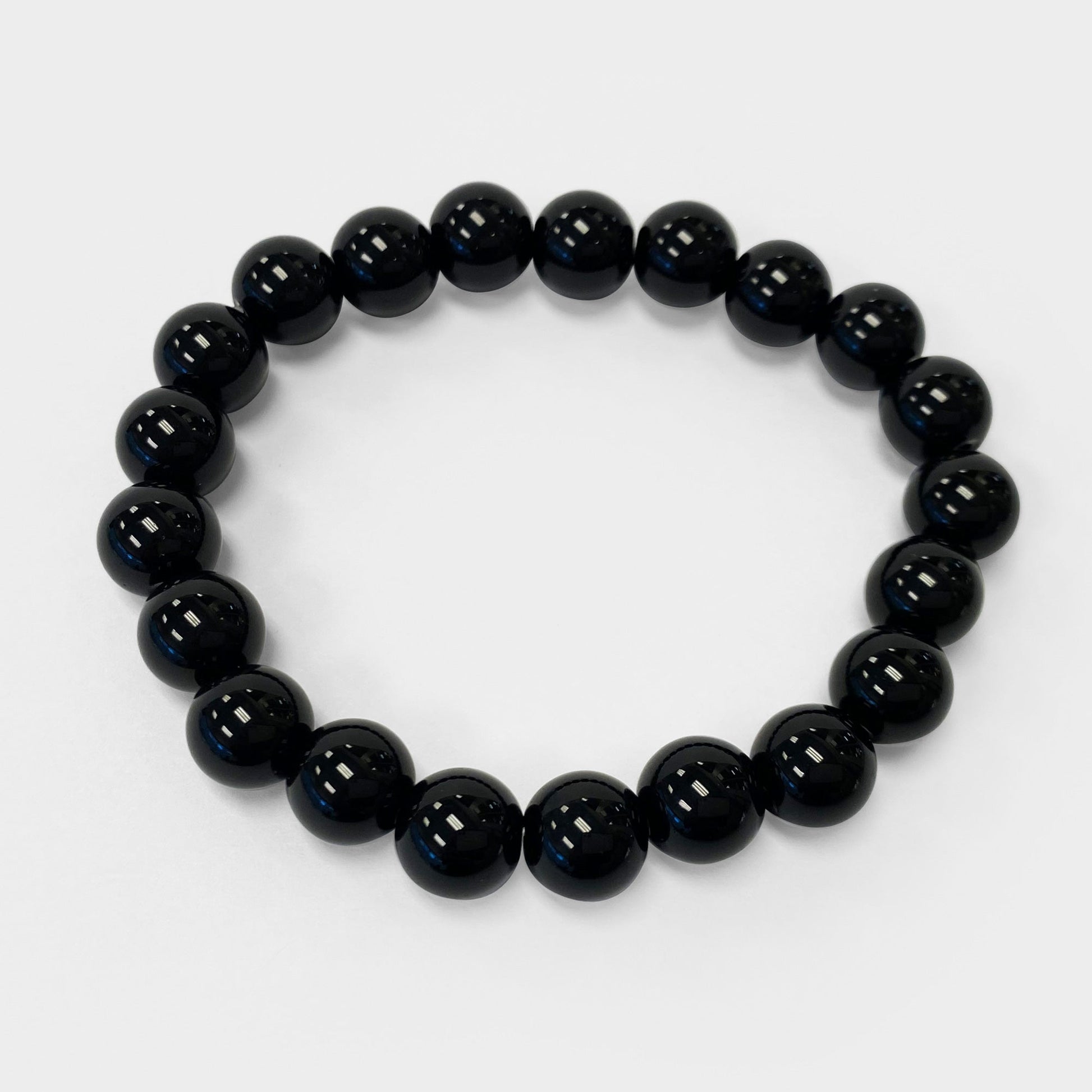 Black Onyx Unisex Stretch Bracelet - Gem Avenue